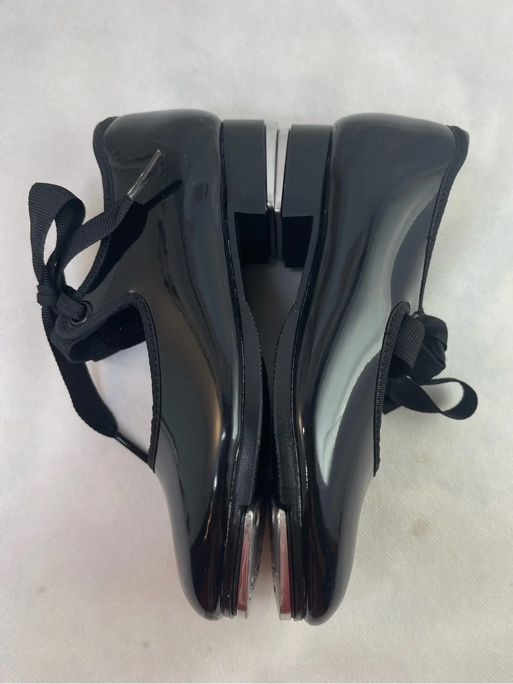Capezio Girls Jr. Tyette Tap Shoe, Black Patent, 12 M US Little kids